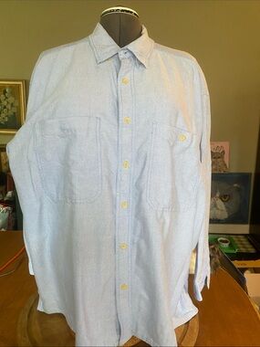 Woolrich Elite Tactical concealed carry blue chambray long sleeve shirt (840)